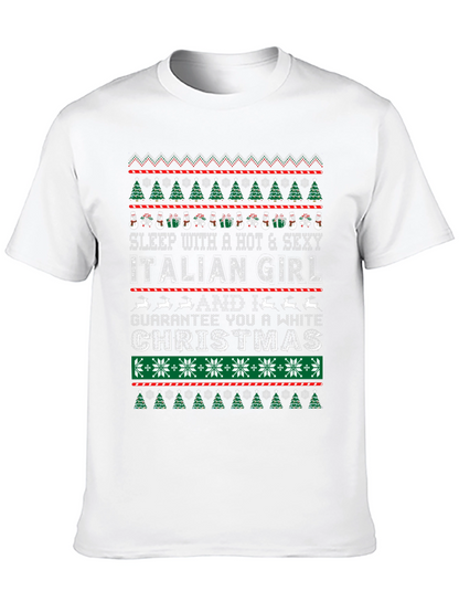 Funny Christmas Italian Girl T-Shirt