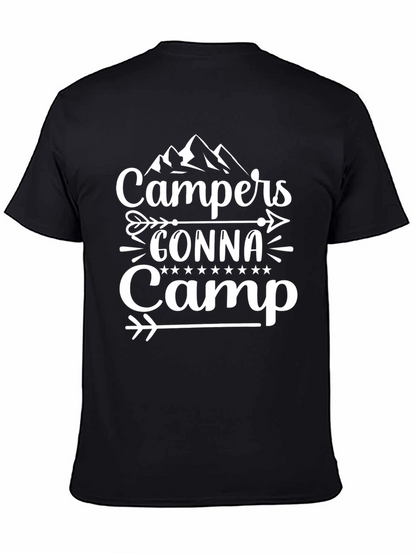 Campers Gonna Camp Graphic Tee - Black