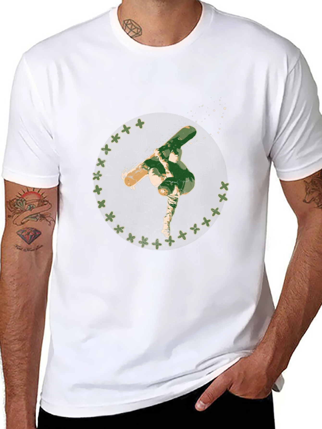 Skateboarding Art T-Shirt - Unique Graphic Tee