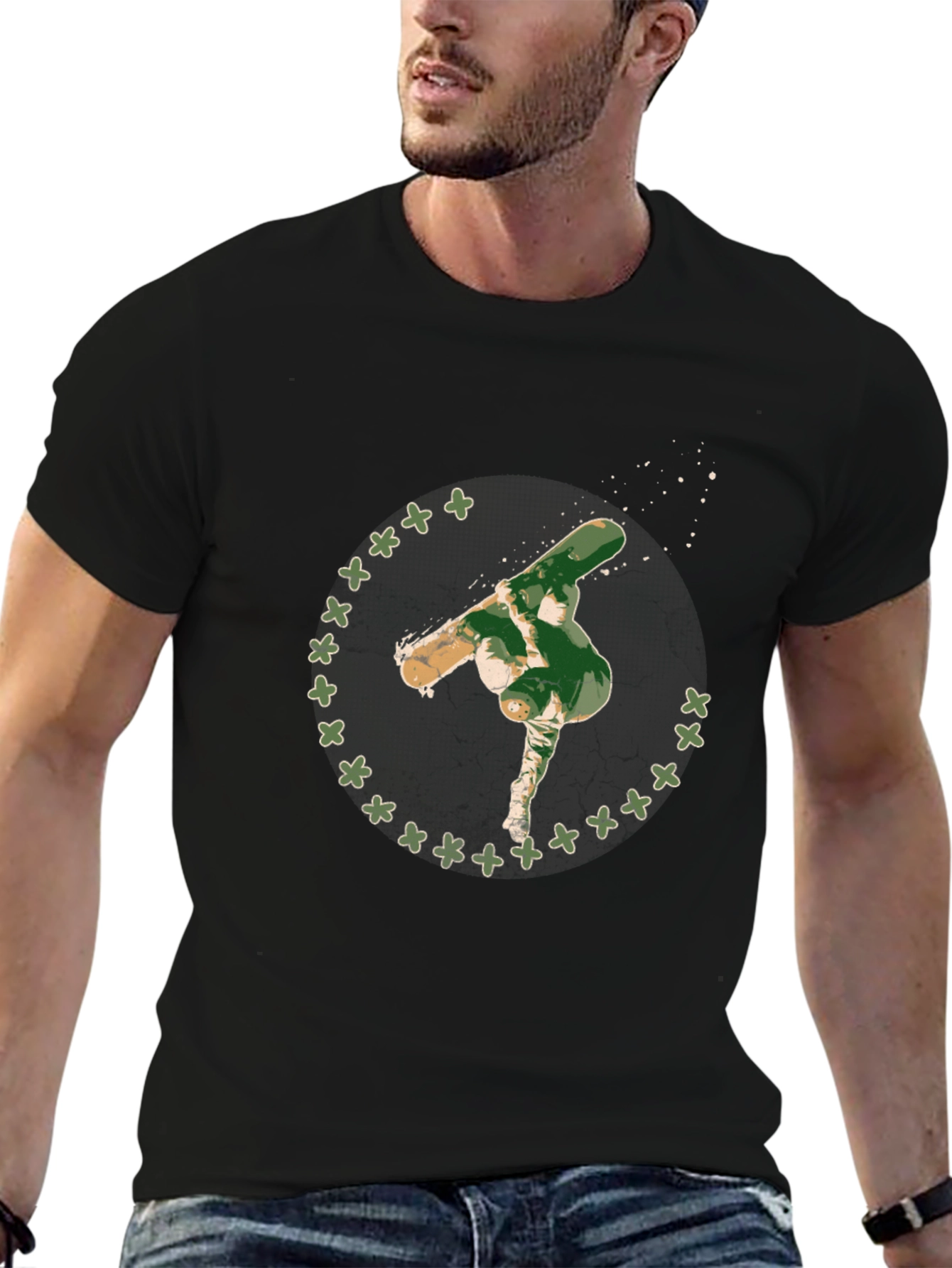 Skateboarding Art T-Shirt - Unique Graphic Tee