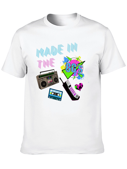 Made in the 80s T-Shirt Retro Boombox Cassette