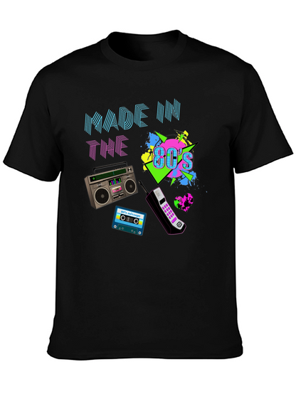 Made in the 80s T-Shirt Retro Boombox Cassette