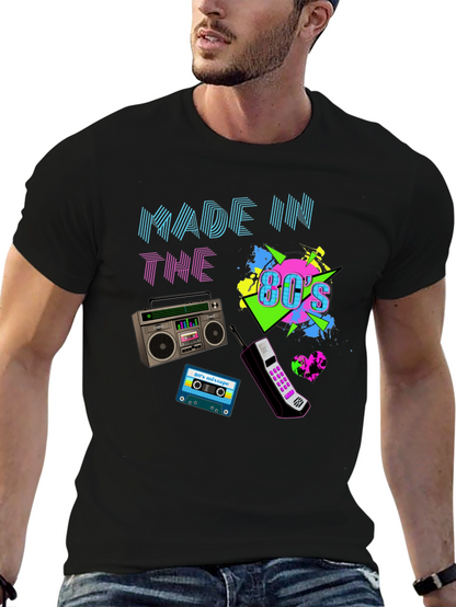 Made in the 80s T-Shirt Retro Boombox Cassette