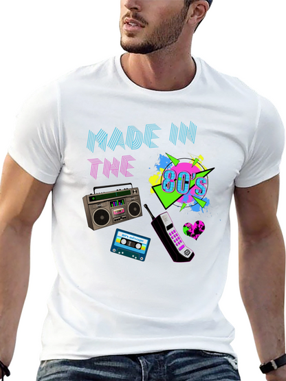 Made in the 80s T-Shirt Retro Boombox Cassette