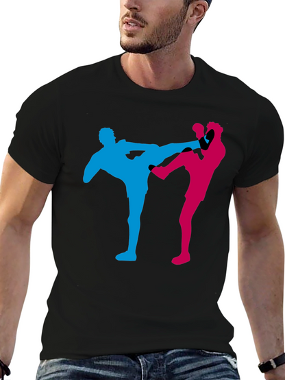 Karate Kick Graphic Tee - Black T-Shirt