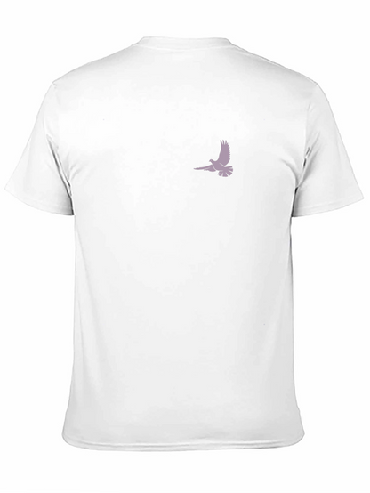 Black T-Shirt with Dove Graphic