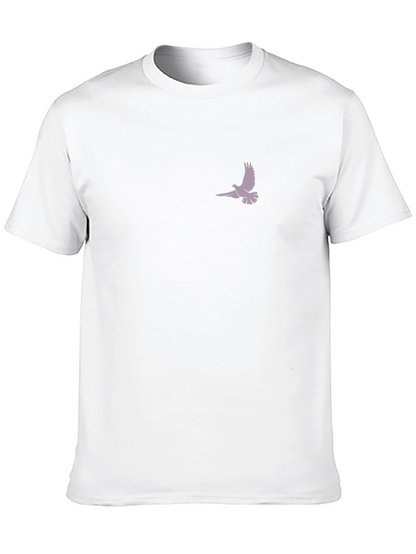 Black T-Shirt with Dove Graphic
