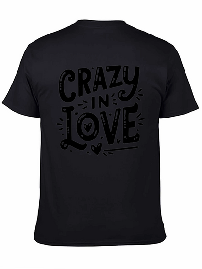Crazy In Love Graphic Tee - Black Cotton T-Shirt