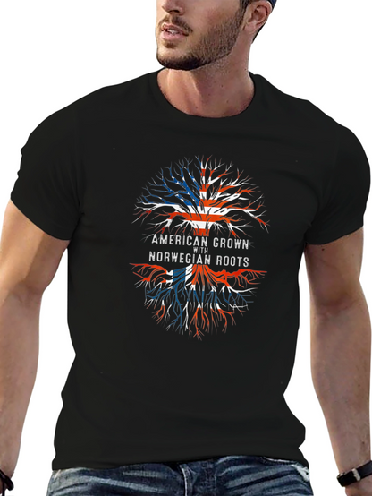 American Grown with Norwegian Roots Tee