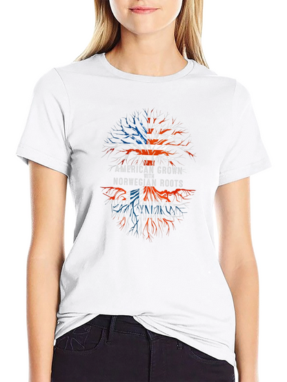 American Grown with Norwegian Roots Tee