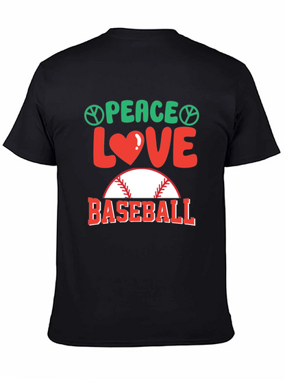 Peace Love Baseball T-Shirt