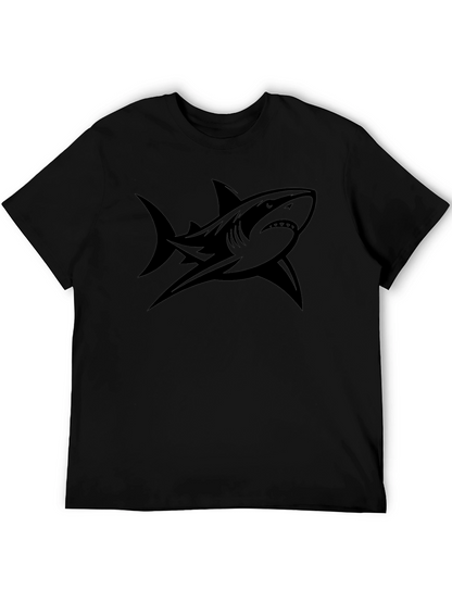 Shark Graphic Tee - Mens Black T-Shirt