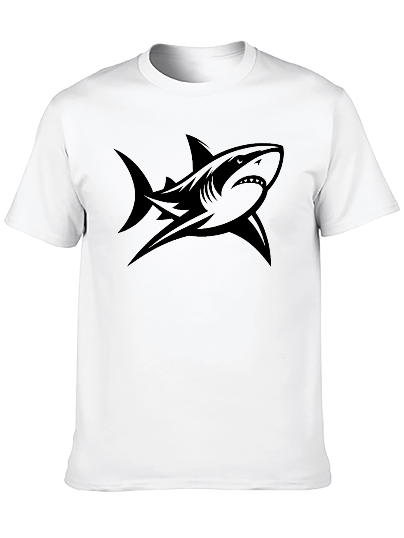 Shark Graphic Tee - Mens Black T-Shirt