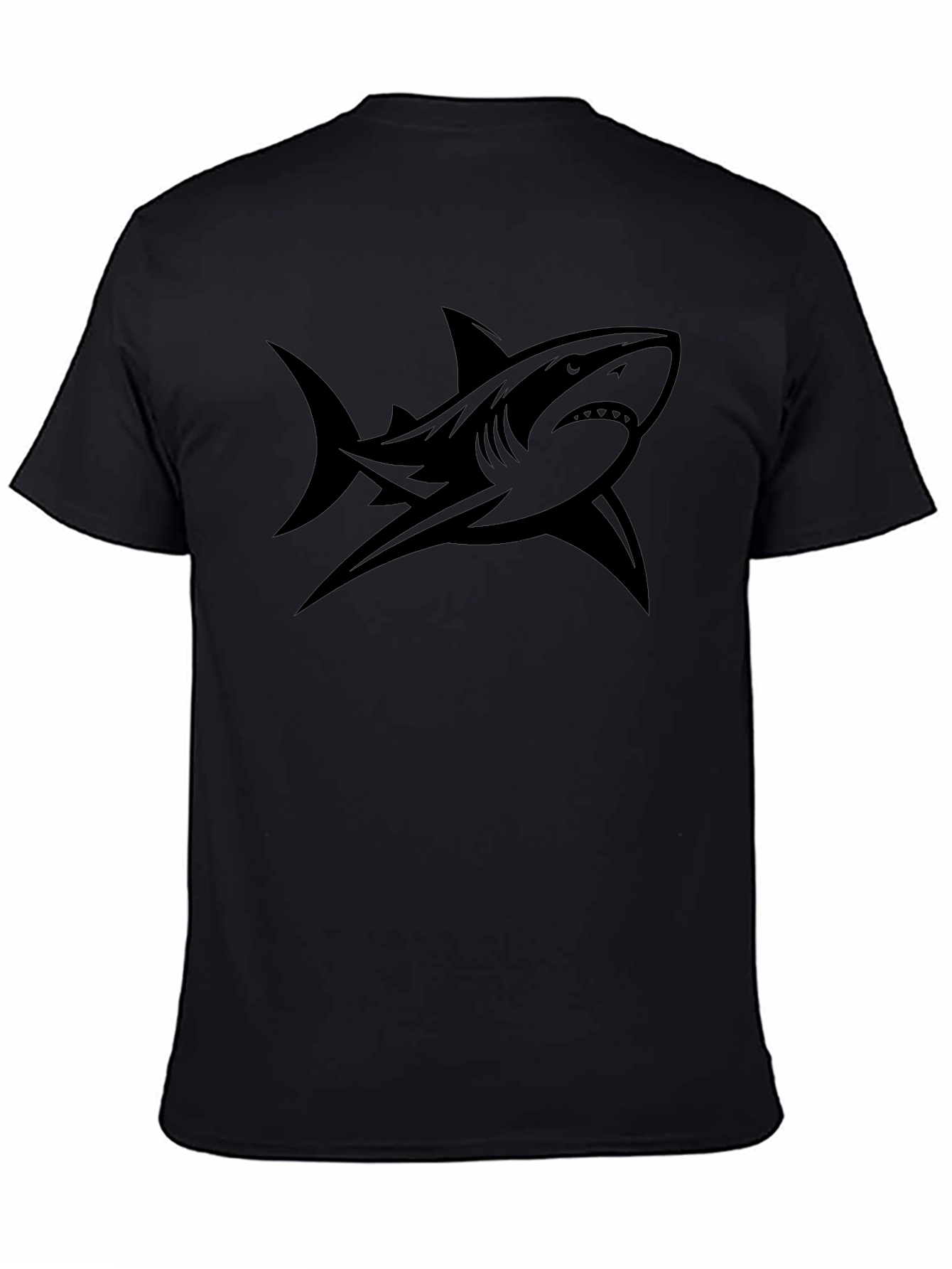 Shark Graphic Tee - Mens Black T-Shirt