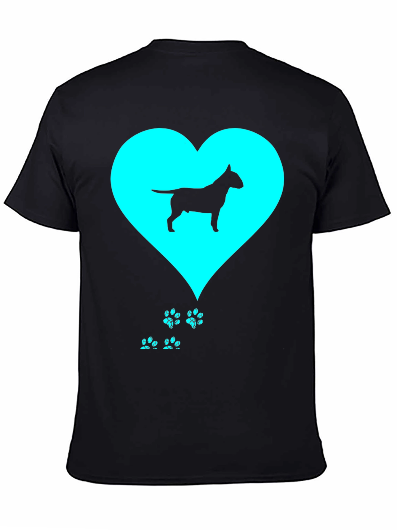 Bull Terrier Love Black T-Shirt
