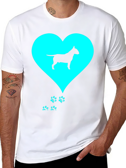 Bull Terrier Love Black T-Shirt