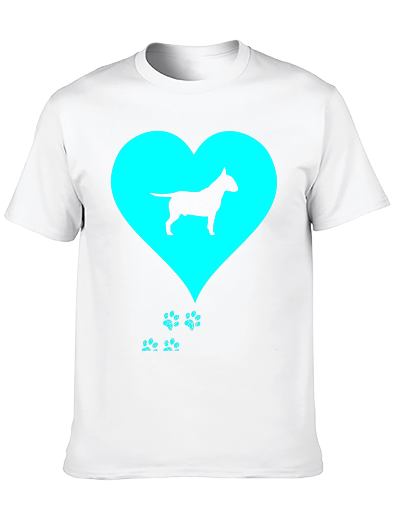Bull Terrier Love Black T-Shirt