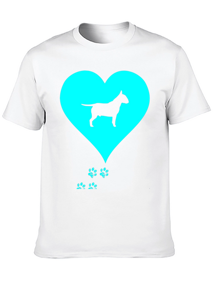 Bull Terrier Love Black T-Shirt