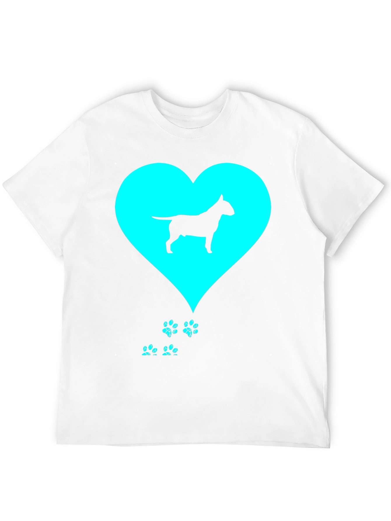 Bull Terrier Love Black T-Shirt