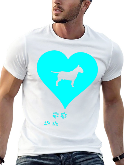 Bull Terrier Love Black T-Shirt