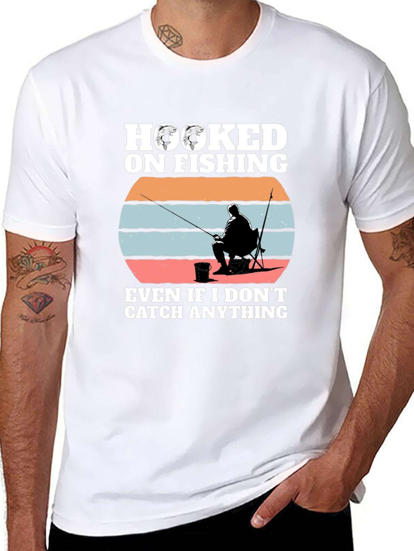 Hooked on Fishing Graphic Tee