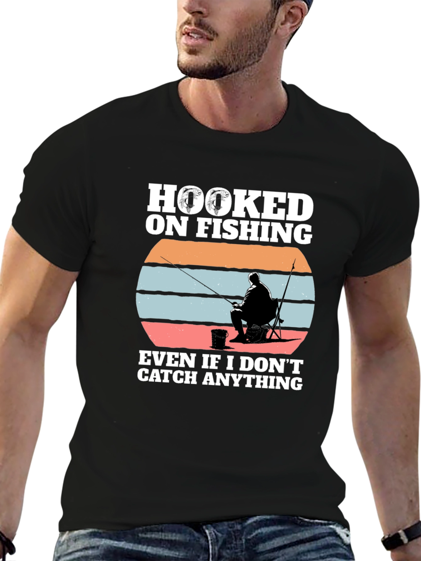 Hooked on Fishing Graphic Tee
