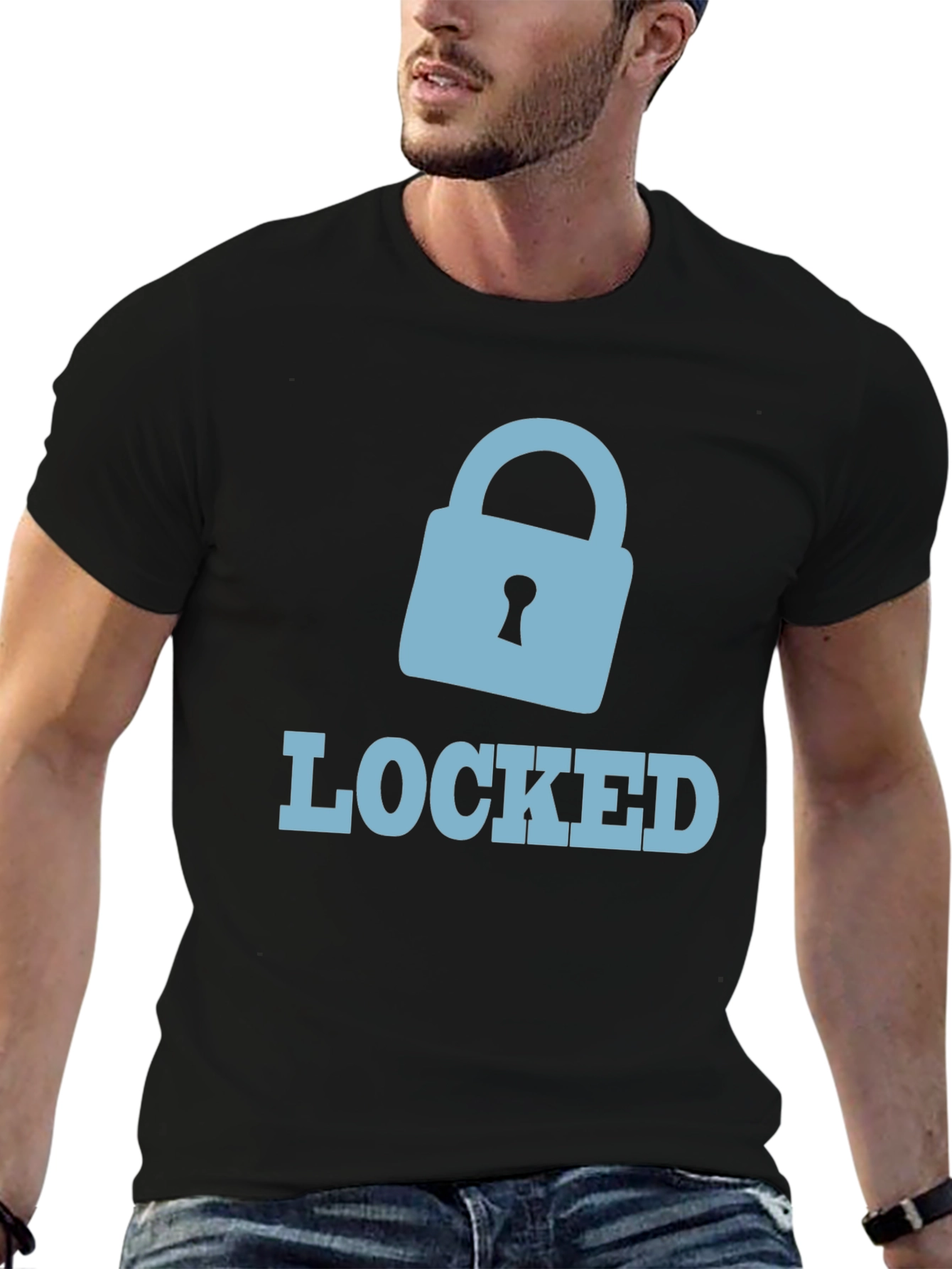 Locked Graphic Tee - Secure Style