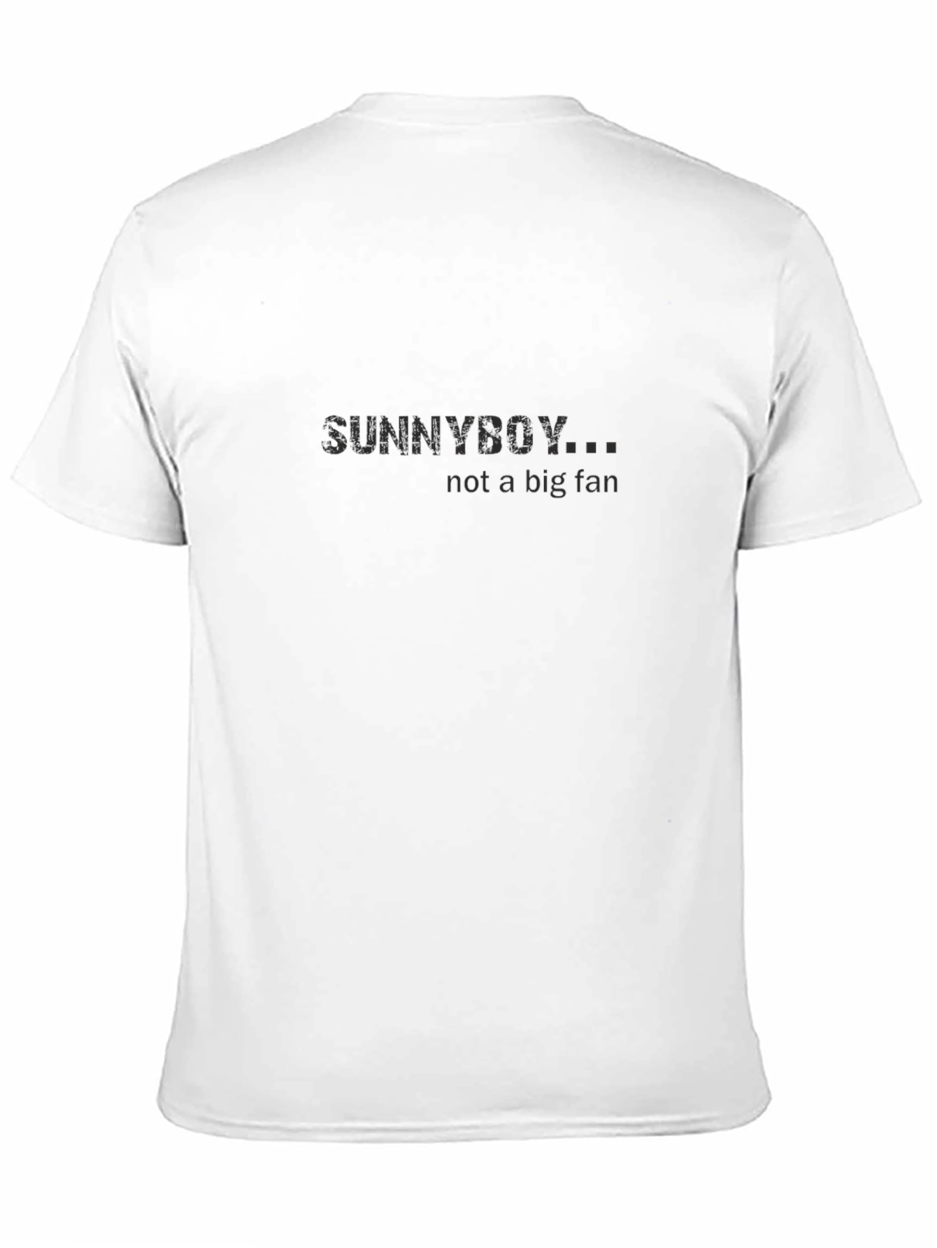 SUNNYBOY... Not a Big Fan Black T-Shirt