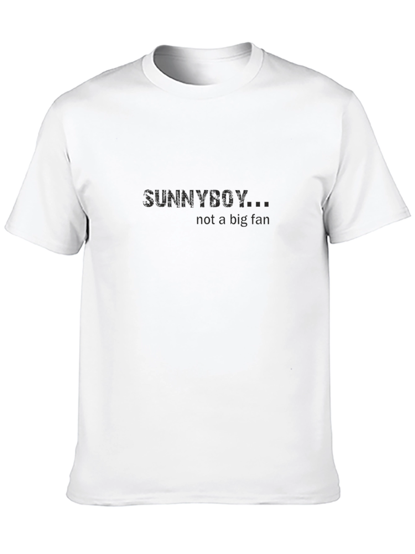 SUNNYBOY... Not a Big Fan Black T-Shirt