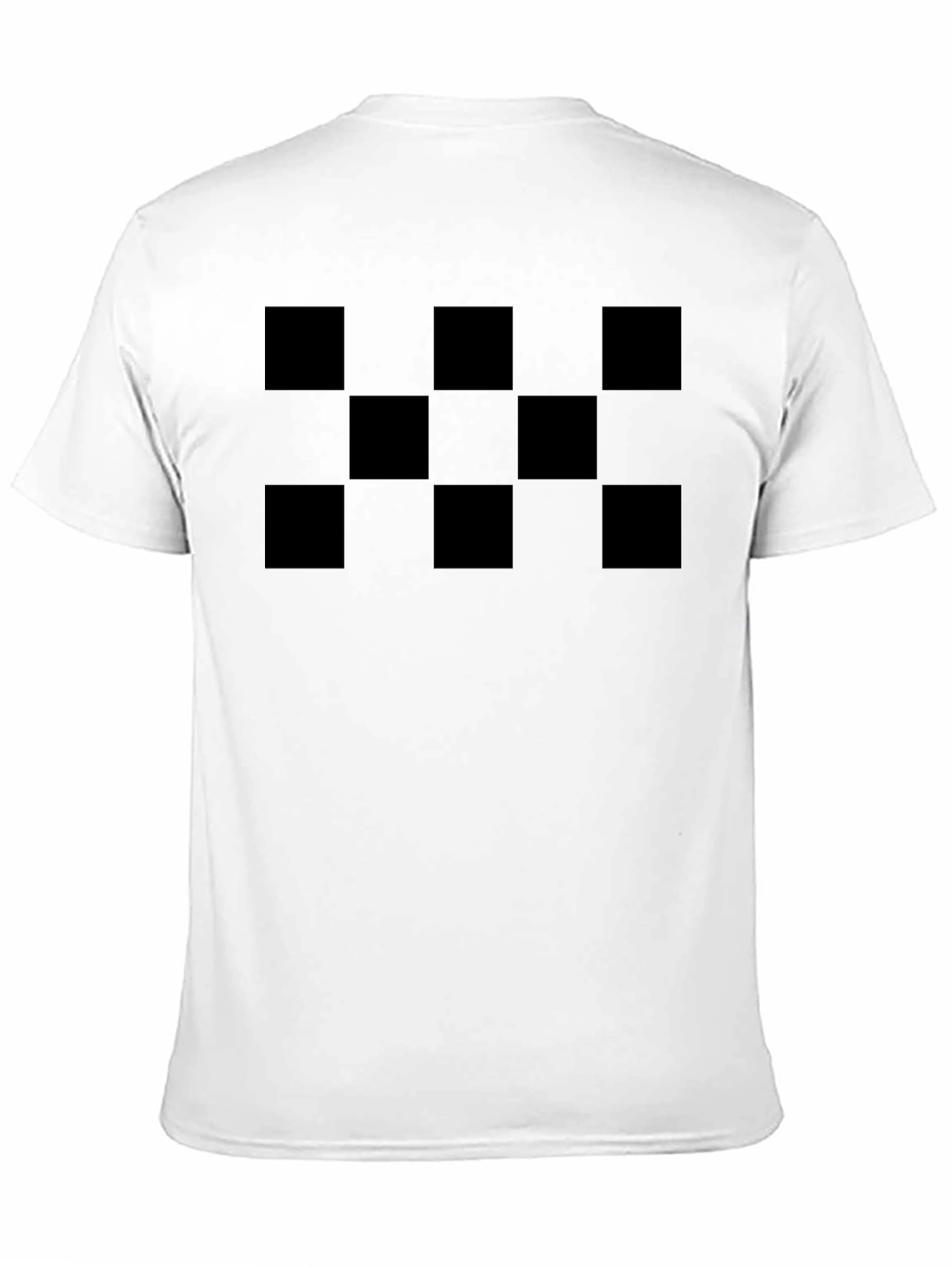 Black Checkerboard Graphic Tee