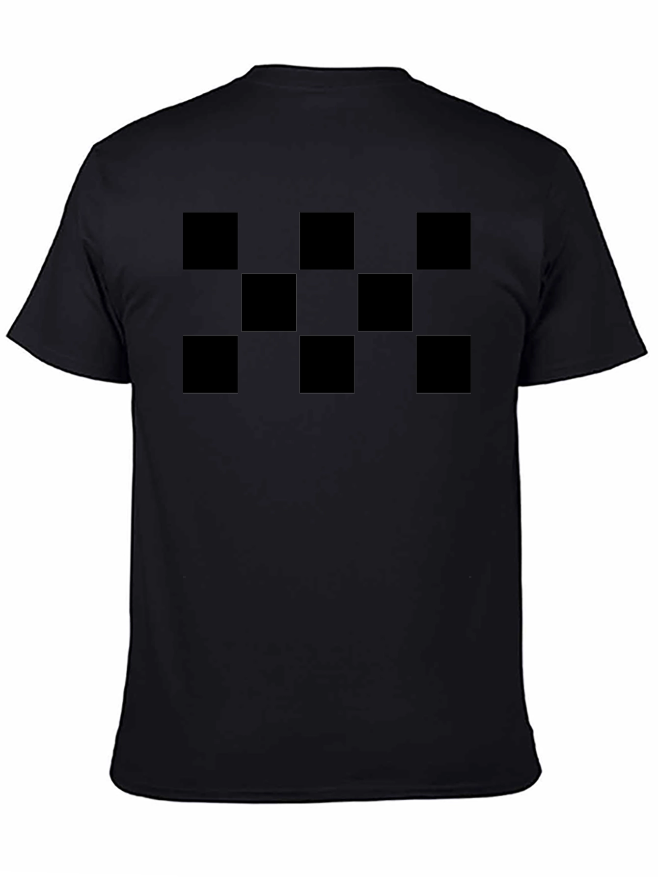 Black Checkerboard Graphic Tee