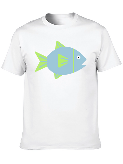 Fish Graphic Black T-Shirt - Casual Style
