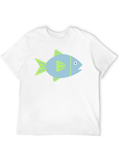 Fish Graphic Black T-Shirt - Casual Style