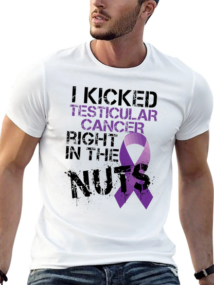 Testicular Cancer Awareness Black T-Shirt