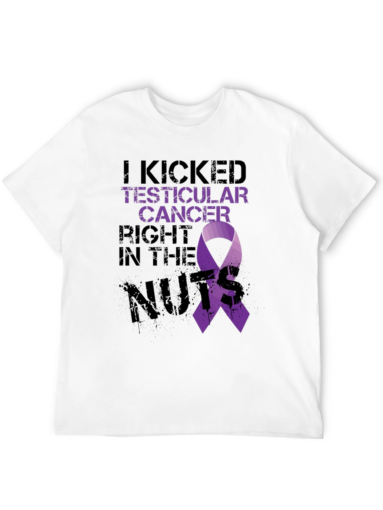 Testicular Cancer Awareness Black T-Shirt