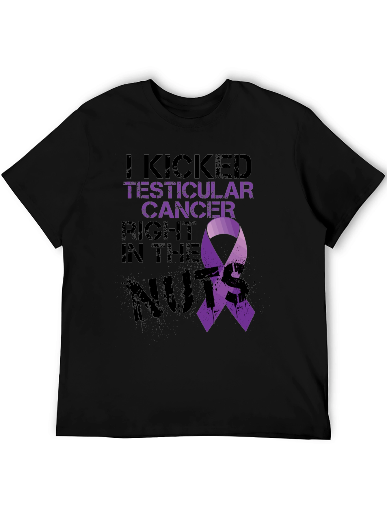 Testicular Cancer Awareness Black T-Shirt