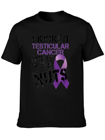 Testicular Cancer Awareness Black T-Shirt