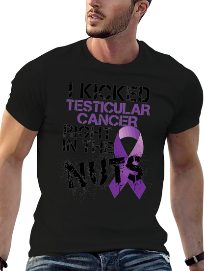 Testicular Cancer Awareness Black T-Shirt