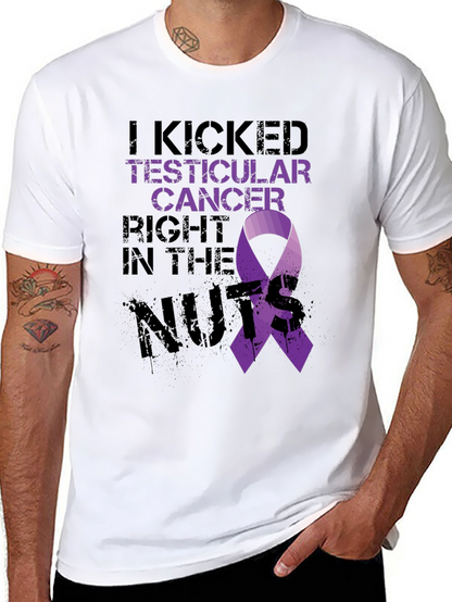 Testicular Cancer Awareness Black T-Shirt