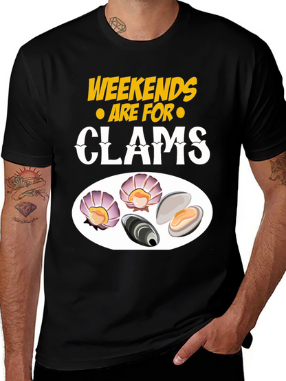 Weekends are for Clams Graphic T-Shirt