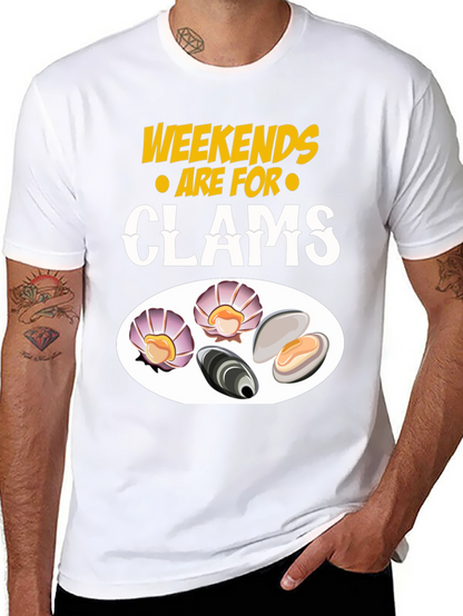 Weekends are for Clams Graphic T-Shirt