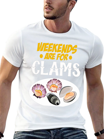 Weekends are for Clams Graphic T-Shirt