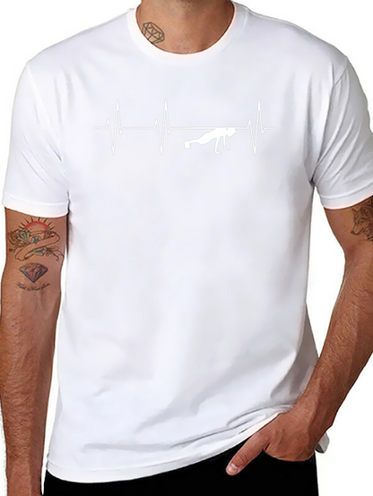 Fitness Heartbeat Graphic Tee