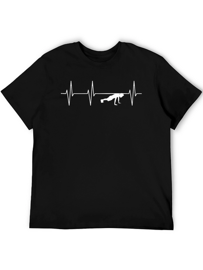 Fitness Heartbeat Graphic Tee