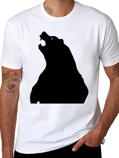 Black Bear Silhouette T-Shirt - Mens Graphic Tee