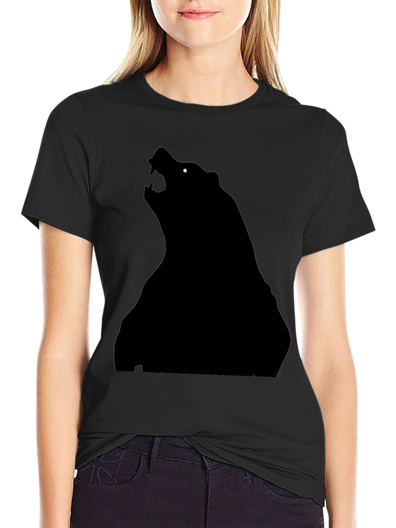 Black Bear Silhouette T-Shirt - Mens Graphic Tee