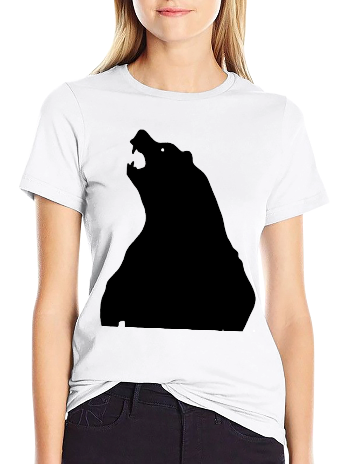 Black Bear Silhouette T-Shirt - Mens Graphic Tee