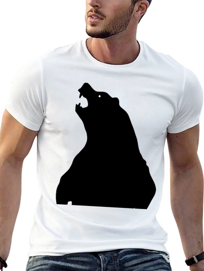 Black Bear Silhouette T-Shirt - Mens Graphic Tee