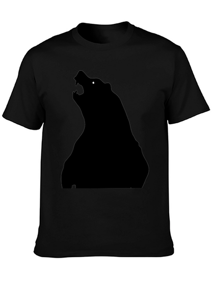 Black Bear Silhouette T-Shirt - Mens Graphic Tee