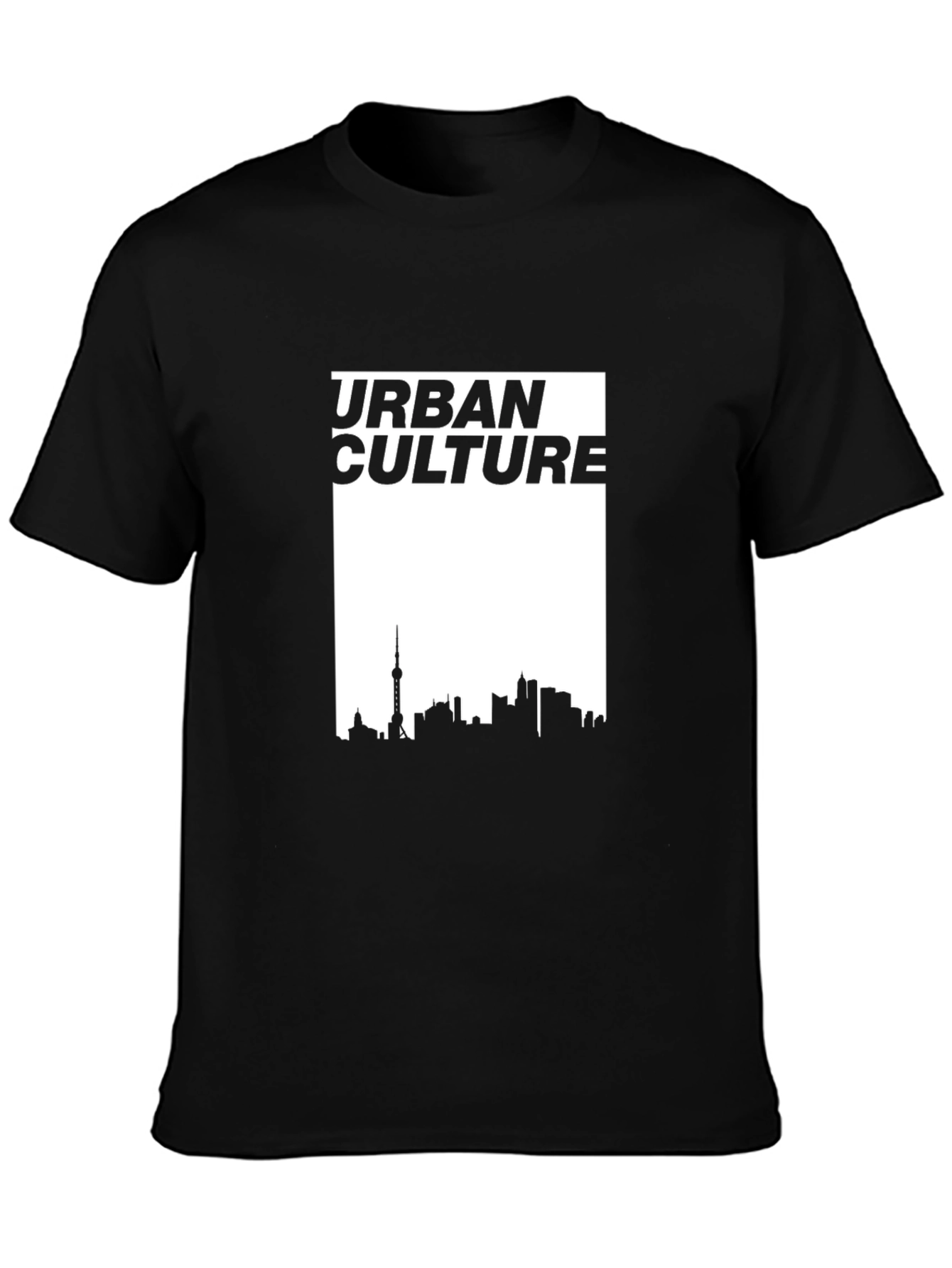 Urban Culture Graphic Tee - Black